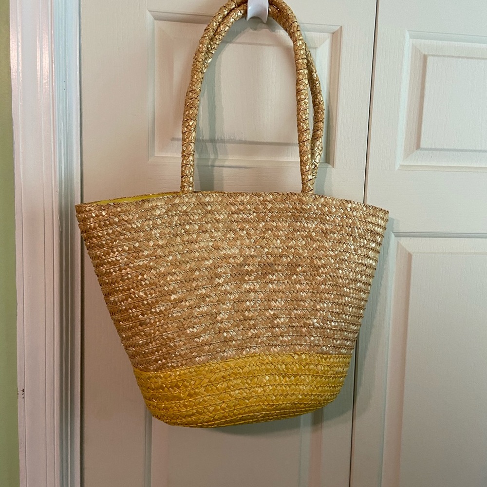 Fun straw beach bag